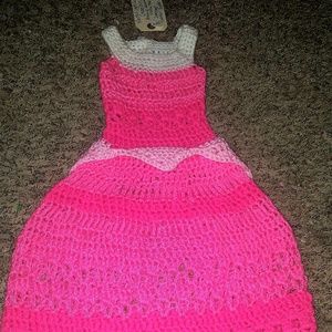 #492 NWT Crocheted Rapunzel Dress